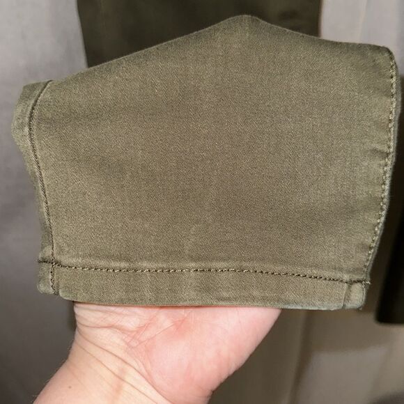 Breakers 24 Camo Olive Moth Army Green Stretch Denim Jeans - Picture 8 of 13